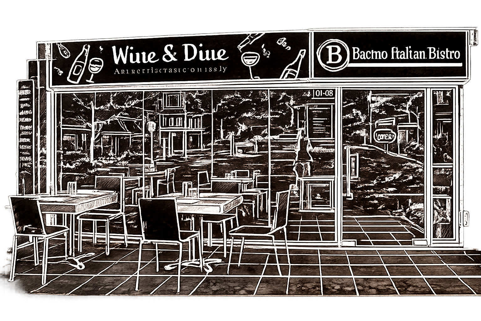 Bacino storefront / map